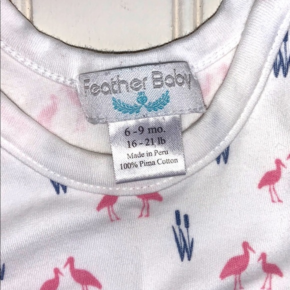 Feather Baby Sleeveless Onesie Dress 6-9 - Picture 9 of 9
